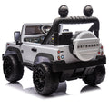 Licensed Land Rover Defender Volta 5008 24V Kids Ride On Car W Parents Control,2Wd,Four Wheel Suspension,Bluetooth,Mp3,Music,Adjustable Volume,Power Display,Led Lights,Speeds 1.86 3.11Mph For Kids 3 7 White Polypropylene