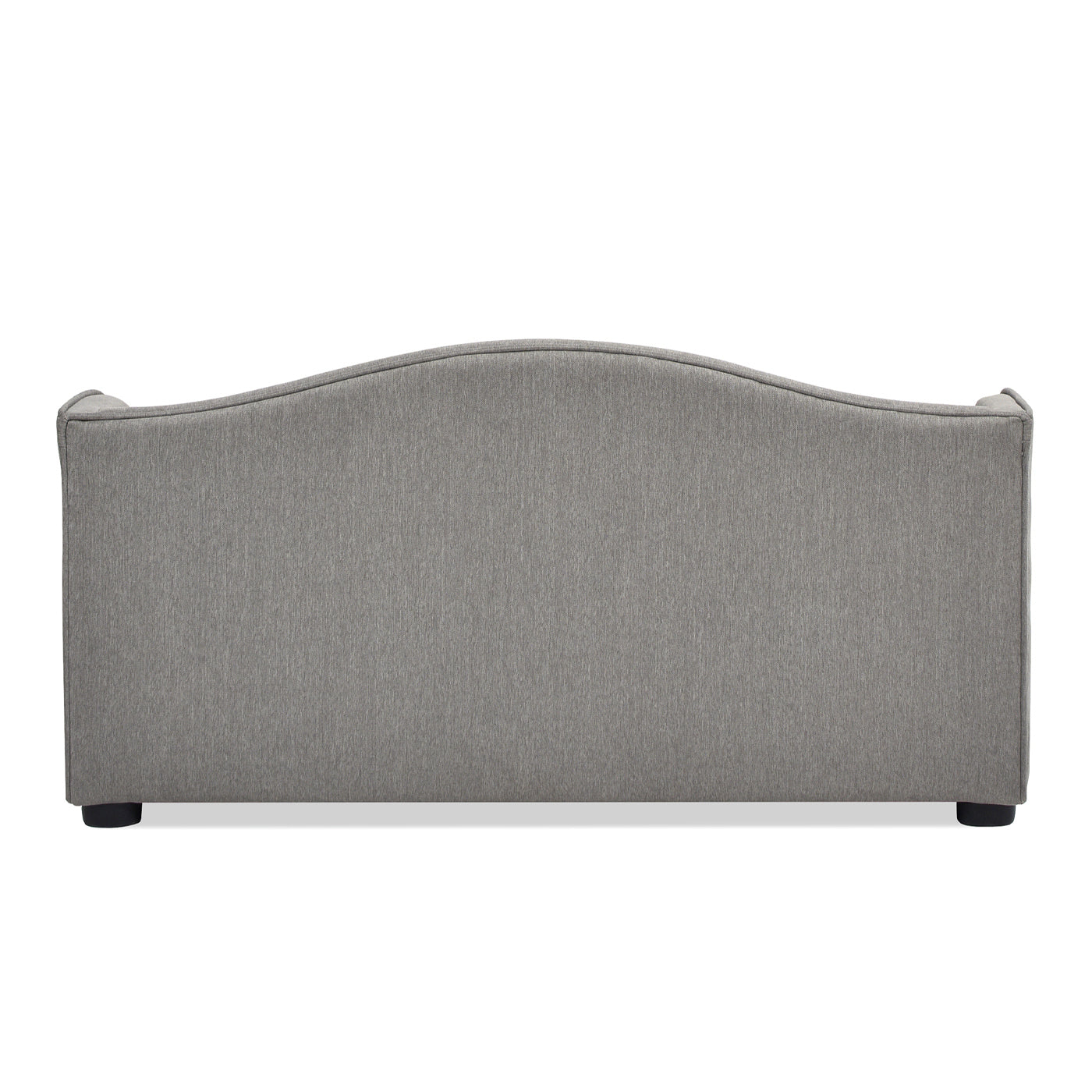 Robin 35" Tufted Wingback Pet Sofa Bed, Medium, Uptown Gray Stain Resistant High Performance Polyester Gray Foam Polyester