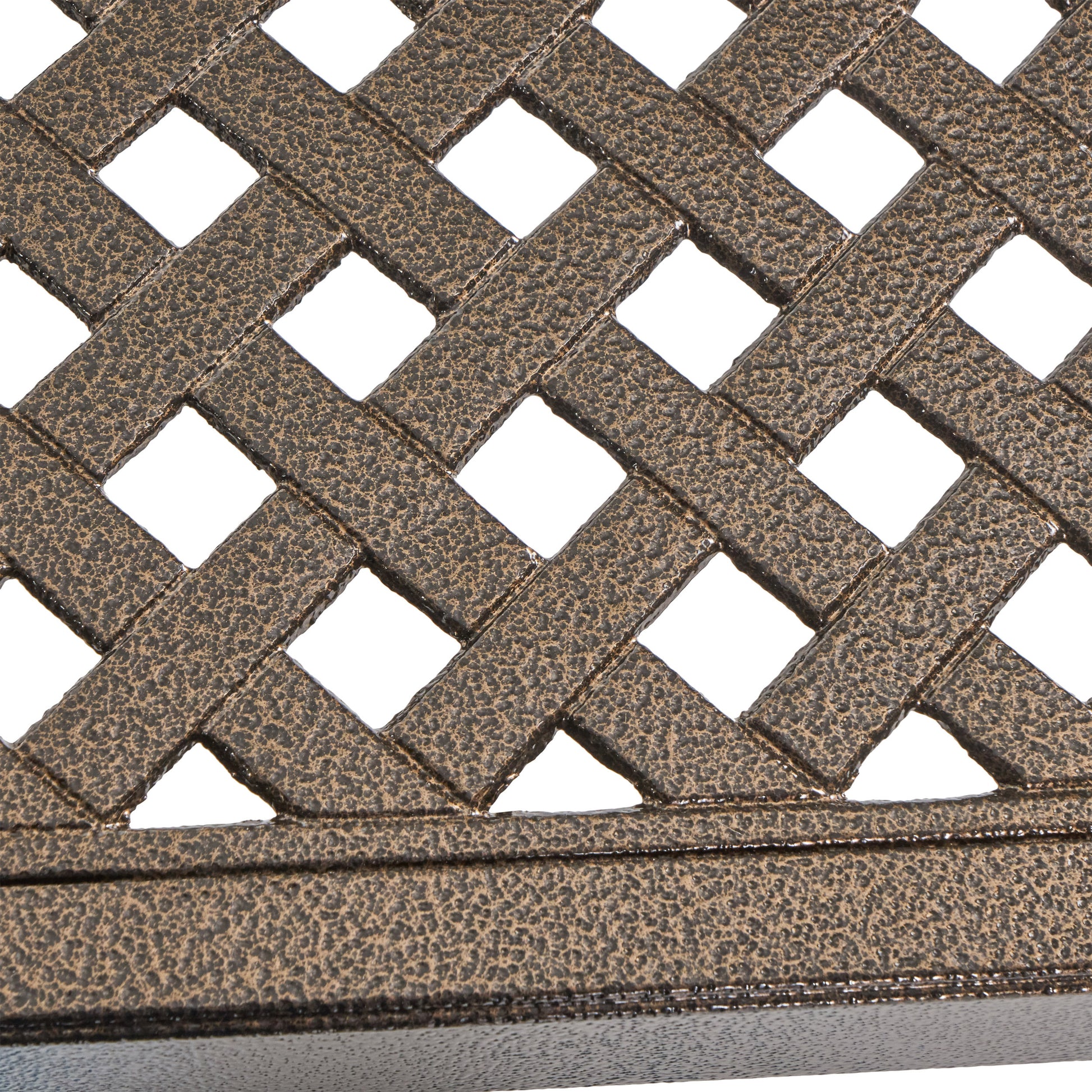 Outdoor Modern Aluminum Dining Table With Woven Accents, Gloss Black Red Aluminium