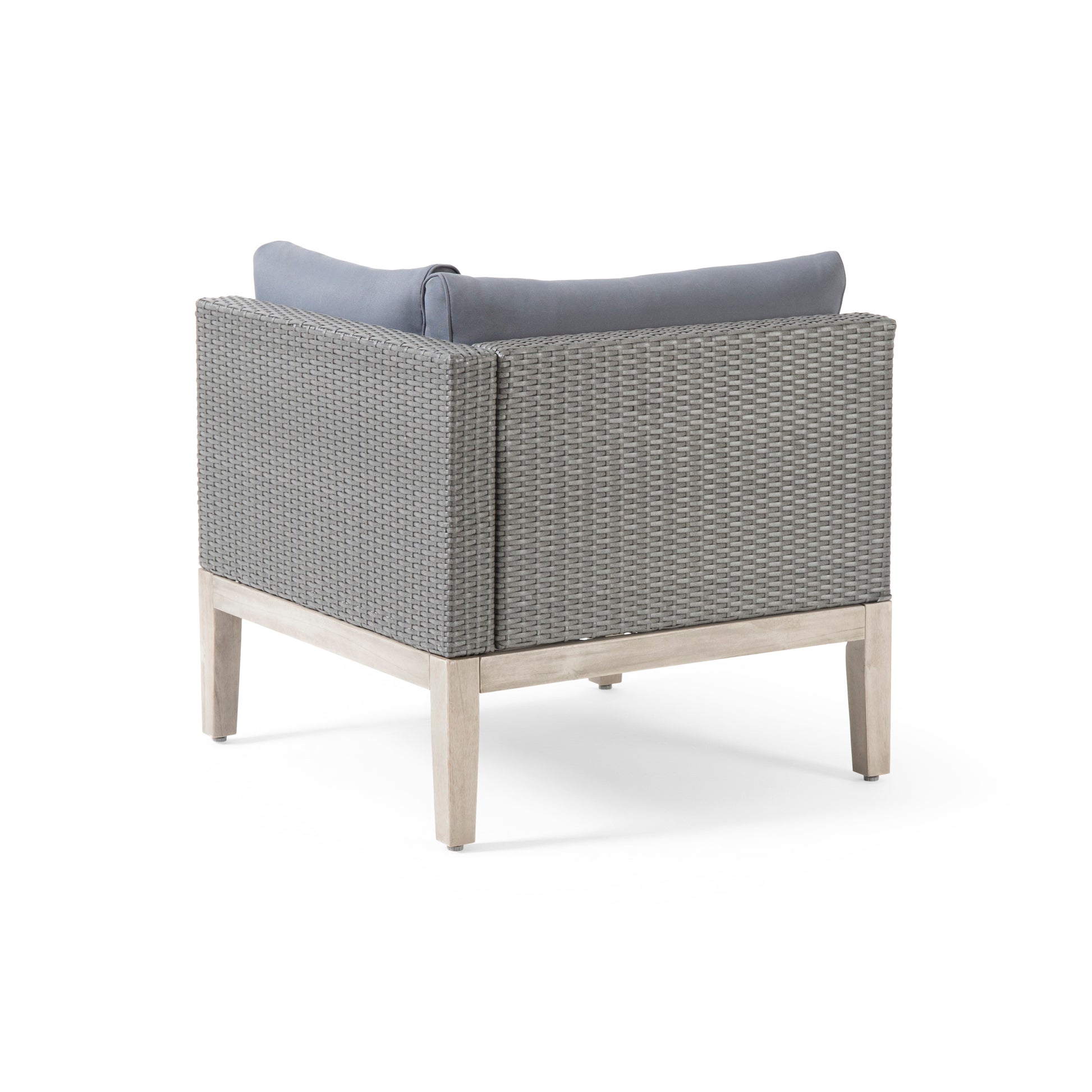 Loft Corner Sofa Grey Acacia Wood