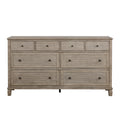 Gray Oak Finish Classic Transitional Bedroom Furniture 1Pc Dresser Of 8 Drawers Wooden Furniture Oak Bedroom Wood