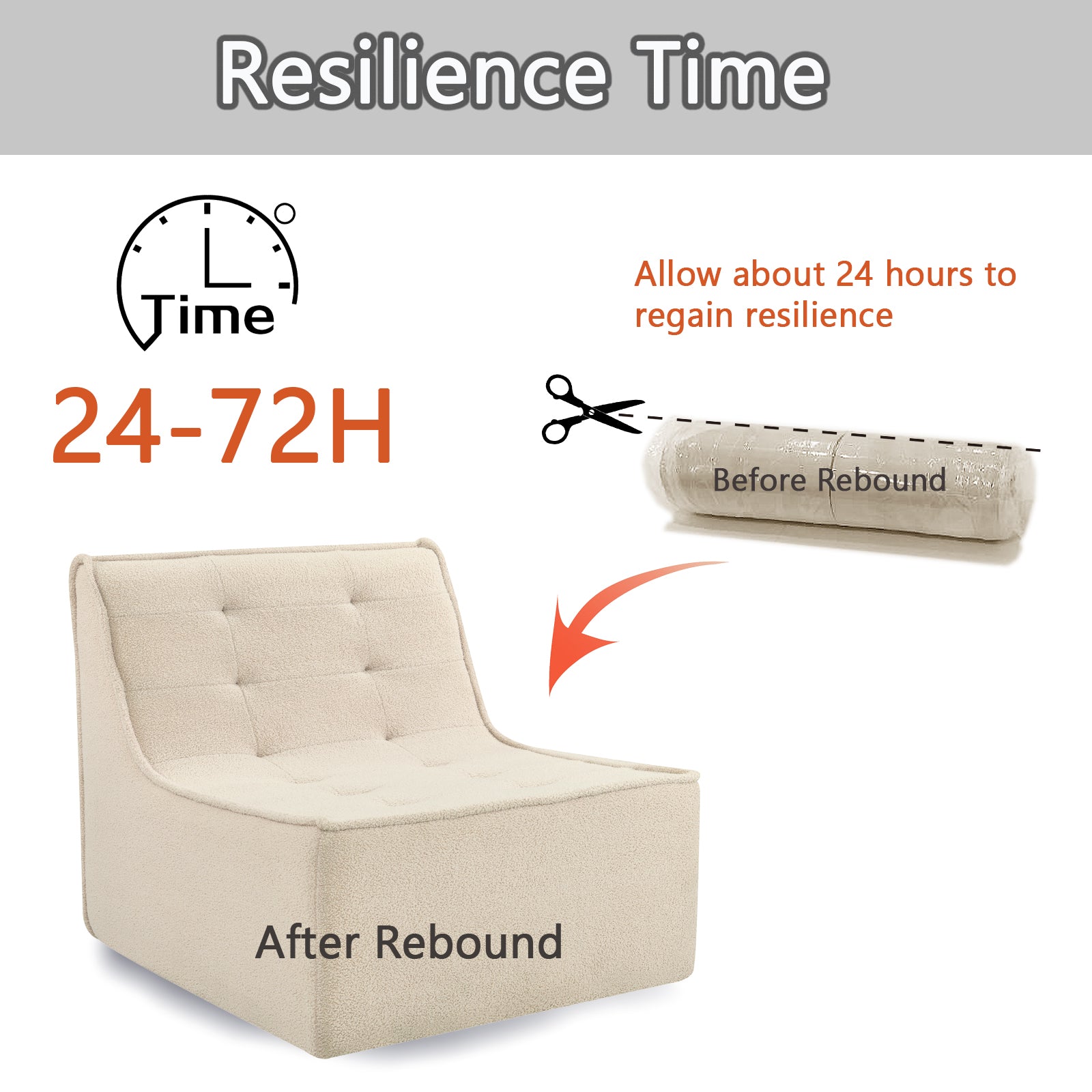 Fireside Chair, Lazy Floor Sofa Couch, Teddy Velvet Bean Bag Chair, Tatami Sofa With High Resilience Foam For Living Room, Bedroom, Office Salon, Khaki Khaki Soft Foam Foam,Teddy