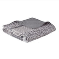 6 Piece Reversible Jacquard Quilt Set With Throw Pillows Grey Taupe King Cal King Grey Taupe Cotton