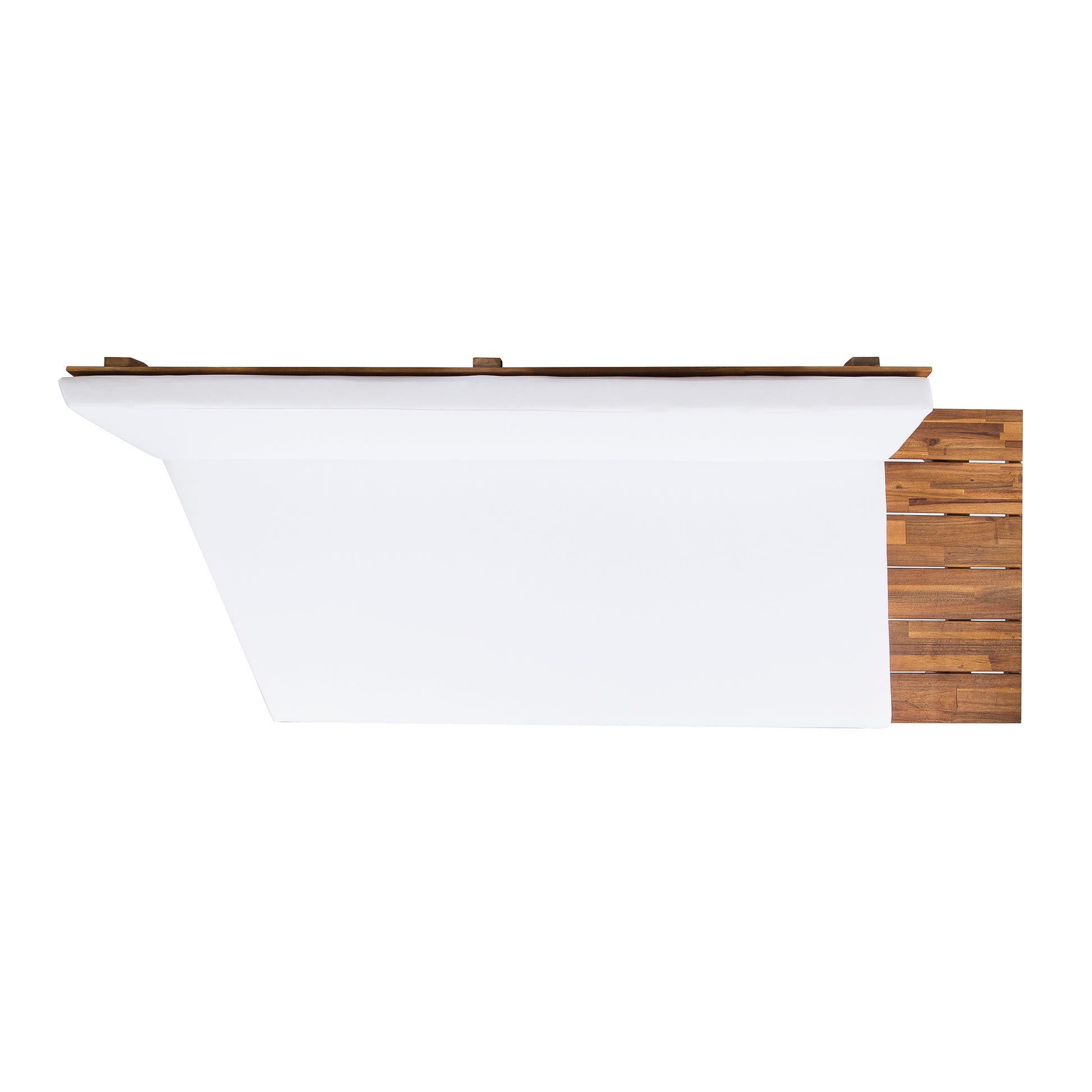 Hillcrest 2 Seater Sofa Right Side White Acacia Wood