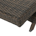 Salem Pe Wicker Chaise Lounge Mocha Rattan
