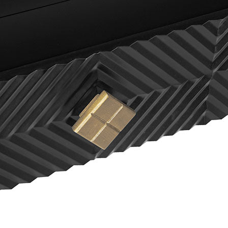 3 Drawer Storage Cabinet,3 Drawer Modern Dresser, Chest Of Drawers With Decorative Embossed Pattern Door For Entryway,Living Room,Bed Room Black Particle Board Mdf