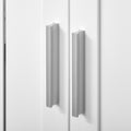 Kleankin Modern Under Sink Cabinet With 2 Doors, Pedestal Under Sink Bathroom Cupboard, Bathroom Vanity Cabinet With Adjustable Shelves, White White Mdf Metal
