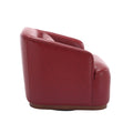 Coolmore Swivel Barrel Chair, Comfy Round Accent Sofa Chair For Living Room, 360 Degree Swivel Barrel Club Chair, Leisure Arm Chair For Nursery, Hotel, Bedroom, Office, Lounge Wine Red Pu Wine Red Primary Living Space Foam Pu Leather