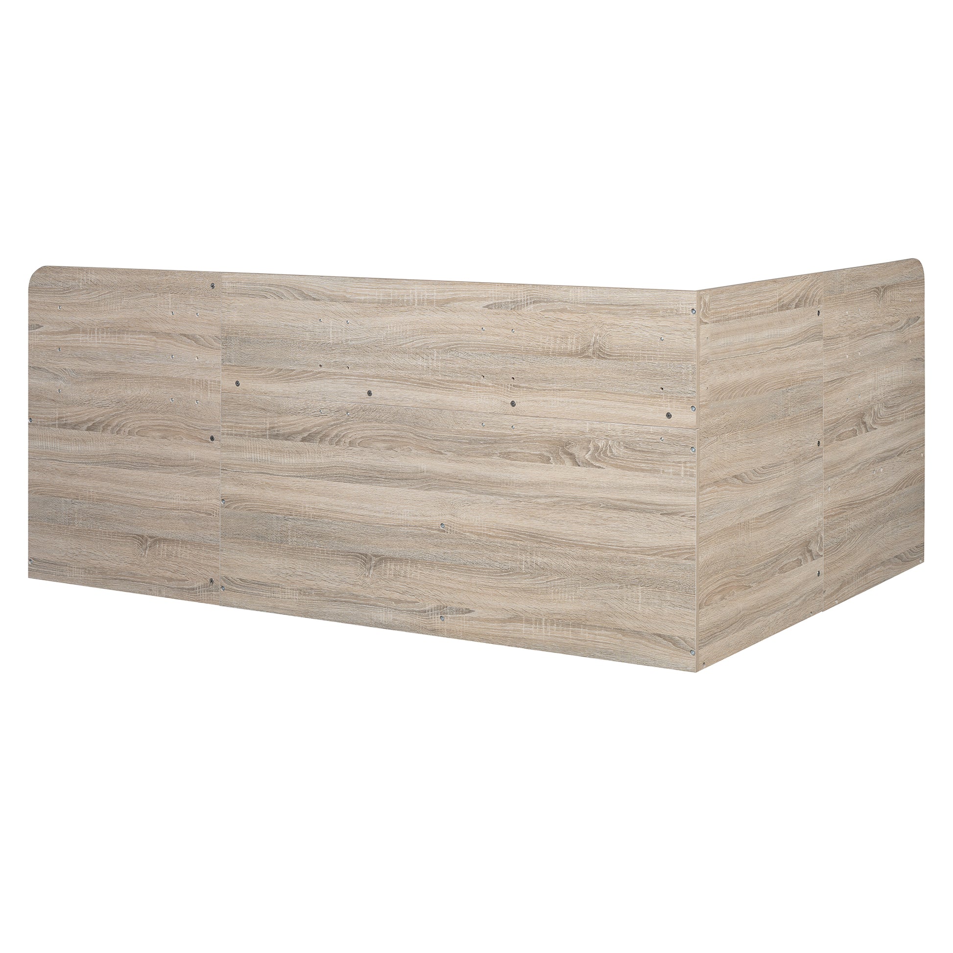 Full Size Daybed With Three Drawers And Three Storage Compartments, Nature Beige Full Beige Natural Mdf