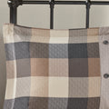 7 Piece Herringbone Comforter Set Neutral Cal King California King Neutral Polyester
