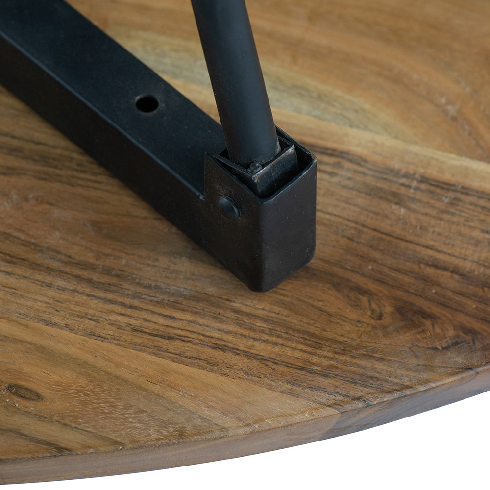 39X26X16" Oval Cofe Table Brown Wood