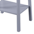 Grey End Table With Bottom Shelf Grey Primary Living Space Rectangular Wood