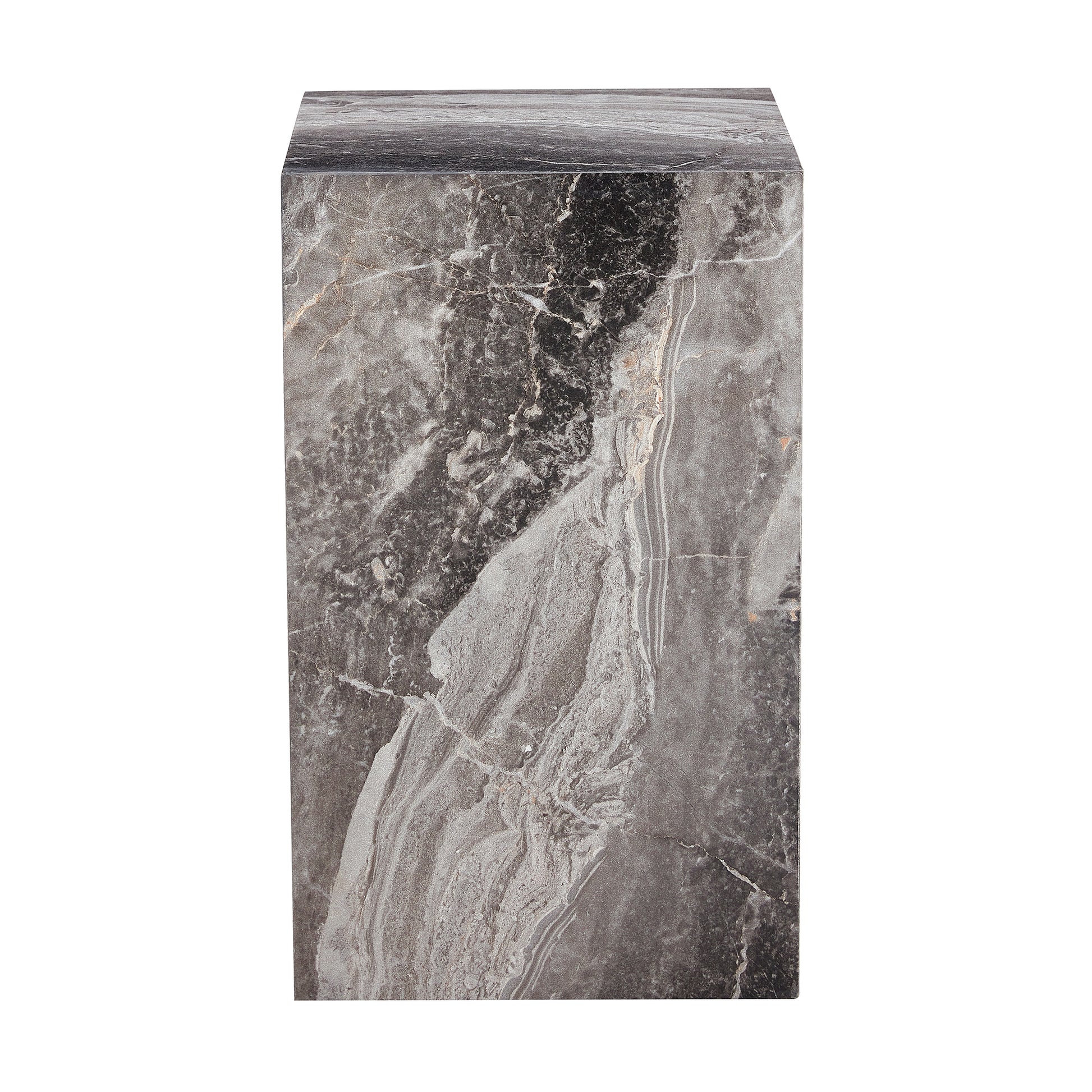 Elevate Your Living Space With This Modern Mdf Coffee Table, Which Showcases Gray Textured Patterns. It Is Characterized By Stylish Design. Grey Mdf