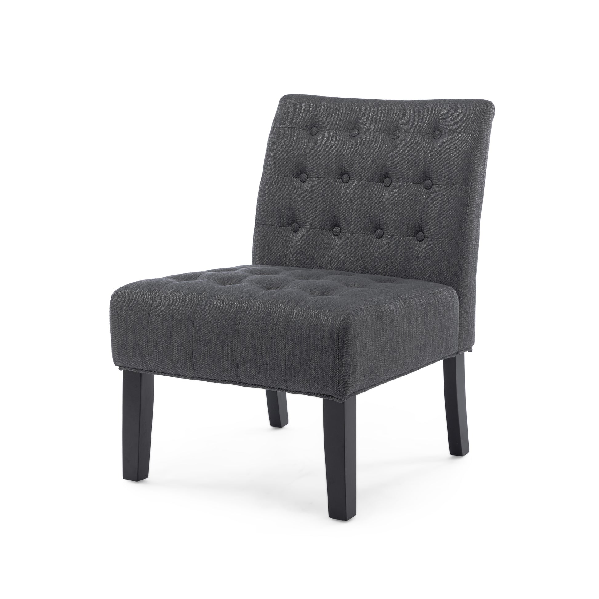 Accent Chair Charcoal Fabric