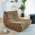 Floor Sofa Bean Bag Chair For Adults Fireside Bean Bag Lounger Memory Foam Chair For Home, Office, Apartment Or Gaming Venue Matte Brown Polyester Primary Living Space Firm Art Deco Armless Foam Polyester Blend