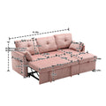 United We Win Furniture, Modular L Shaped Sofa, Modular Long Sofa With Reversible Chaise Lounge, Sofa Bed, Sleeper Sofa, Modular Sofa Combination With Storage Seats. Pink Velvet 3 Seat