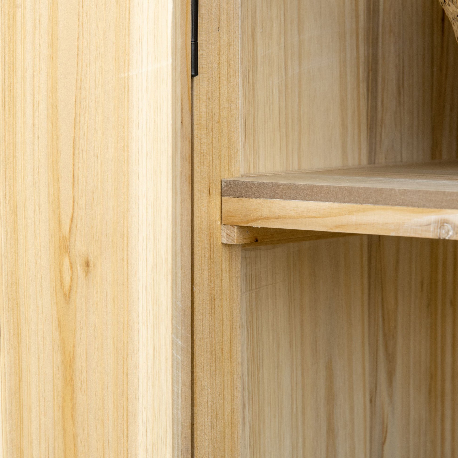 Outsunny Garden Storage Cabinet, Outdoor Tool Shed With Galvanized Top And Two Shelves For Yard Tools Or Pool Accessories, Natural Natural Wood Wood