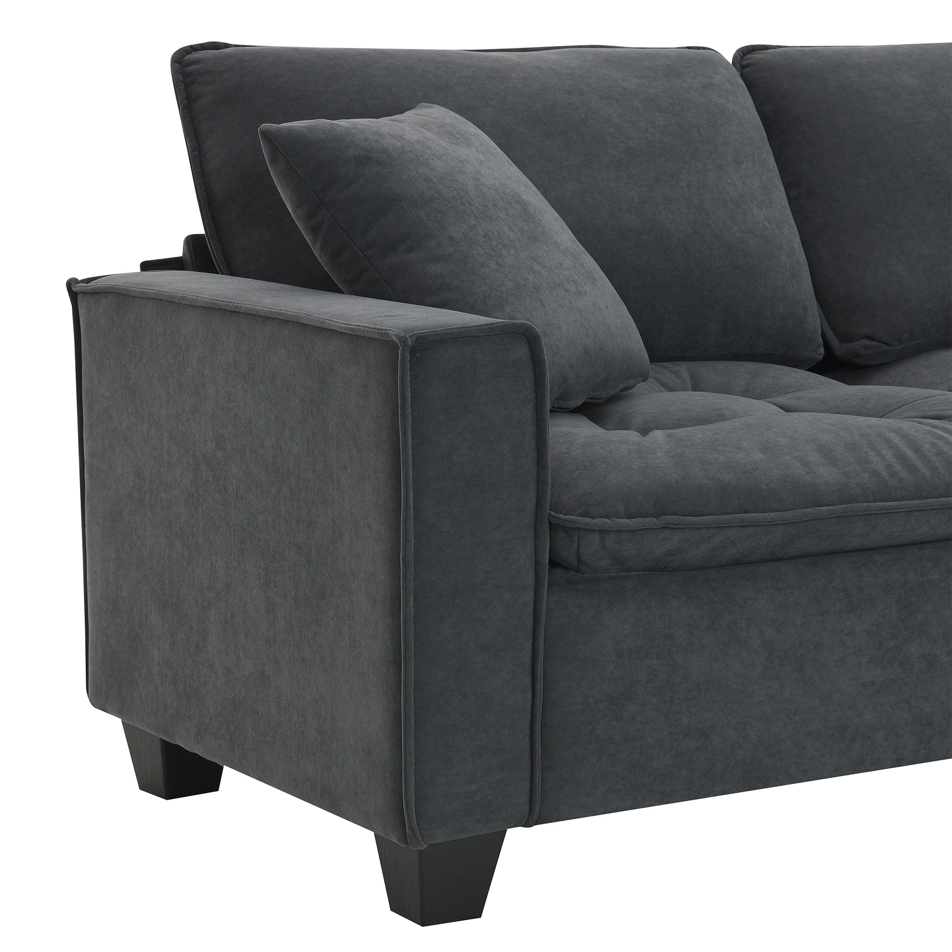 6006E Package Dark Gray Suede 1 Seat