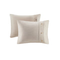 3 Piece Organic Cotton Oversized Duvet Cover Set Natural King Cal King Natural Cotton