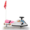 24V Brushless Drift Car,Toddler Ride On Car, Music, Bluetooth White Pink White Pink Polypropylene