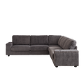 110 Inch Oversized Corduroy Corner Sofa,L Shaped Corner Couch With Two Storage Spaces,Usb Port & T Pyce Port And Cup Holderdeep Seat Comfy Upholstered Couches For Living Room Not Freely Combinable Dark Grey Corduroy 5 Seat