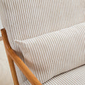 Mid Century Modern Accent Chair, Arm Chair Living Room Chairs With Pillow Upholstered Reading Chair With Solid Wood Frame & Living Room Bedroom Balcony Beige Beige Brown Primary Living Space