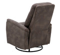 Korka Brown Swivel Gliding Recliner Brown Foam Engineered Wood