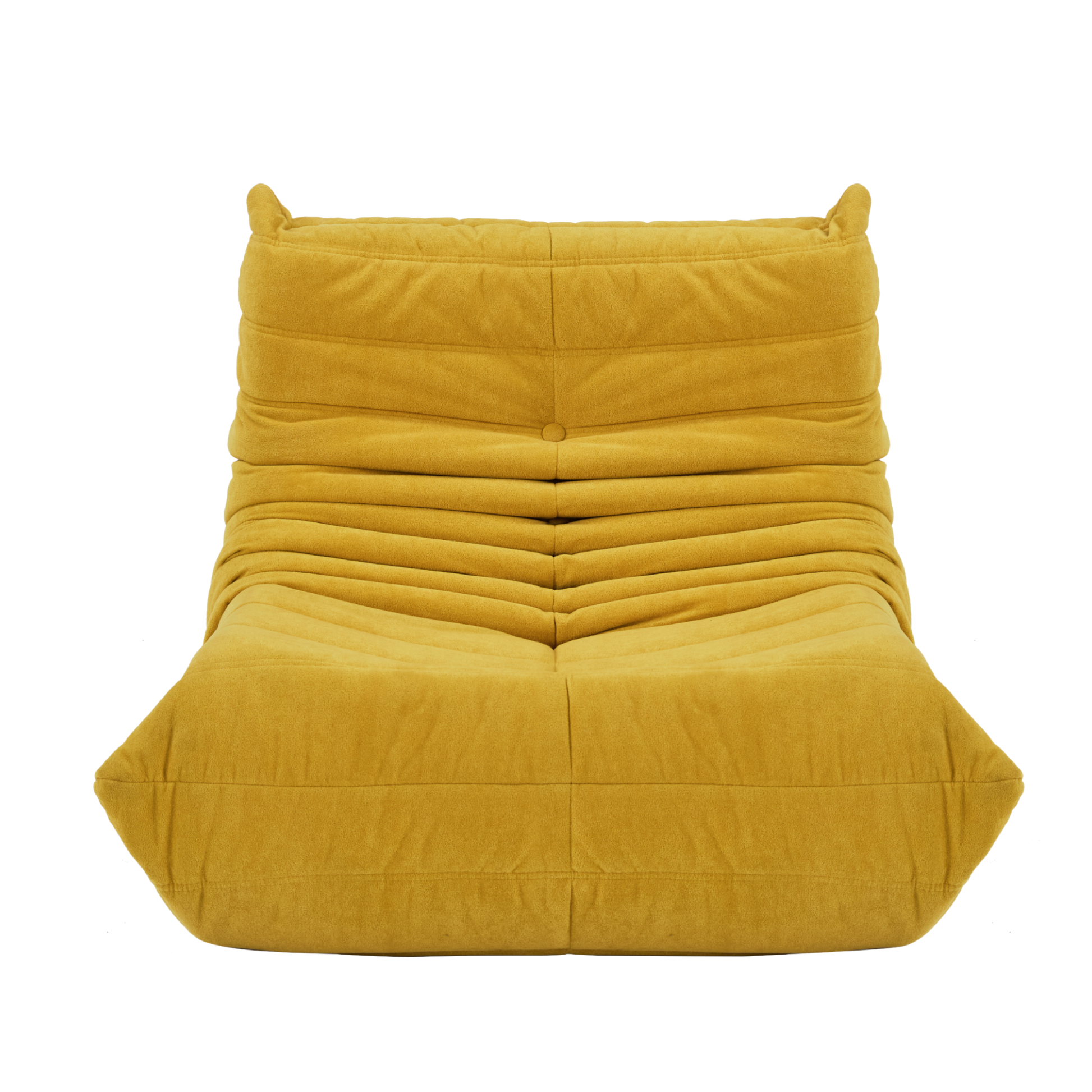 Floor Sofa Bean Bag Chair For Adults Fireside Bean Bag Lounger Memory Foam Chair For Home, Office, Apartment Or Gaming Venue Yellow Polyester Primary Living Space Firm Art Deco Armless Foam Polyester Blend