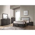 Antique Grey Nightstand With 2 Drawer Grey 2 Drawers Bedroom Rectangle Rubberwood Drawers Wood