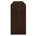 4 Door Large Storage Retro Sideboard With Adjustable Shelves And Long Handles For Kitchen, Dining Room And Living Room Espresso Espresso Mdf