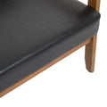 Coolmore Mid Century Modern Solid Loveseat Sofa Upholstered Pu Leather Loveseat, 2 Seat Upholstered Loveseat Sofa Modern Couch Black Pu Pu Leather 2 Seat