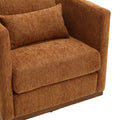 Coolmore Swivel Barrel Chair, Comfy Round Accent Sofa Chair For Living Room, 360 Degree Swivel Barrel Club Chair, Leisure Arm Chair For Nursery, Hotel, Bedroom, Office, Lounge Brown Chenille Brown Primary Living Space Foam Chenille