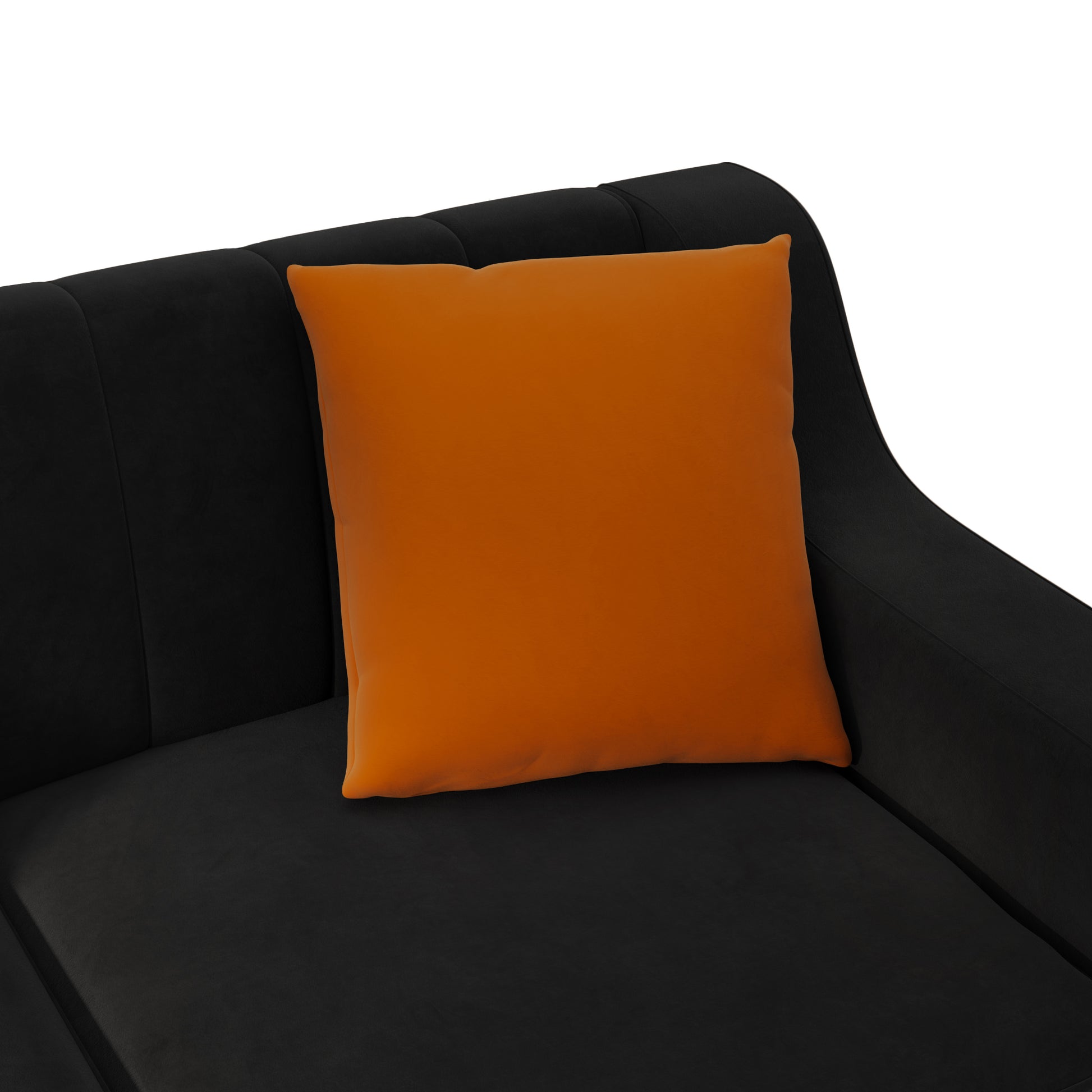 Fx P85 2S Bk 2 Seats Sofa Black Velvet 2 Seat