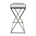 Console Table Antique Silver Steel