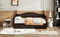 Wooden Twin Size Daybed With Twin Size Trundle, Extendable Daybed With Two Storage Drawers, Espresso Expected Arrival Time:9.12 Twin Espresso Wood