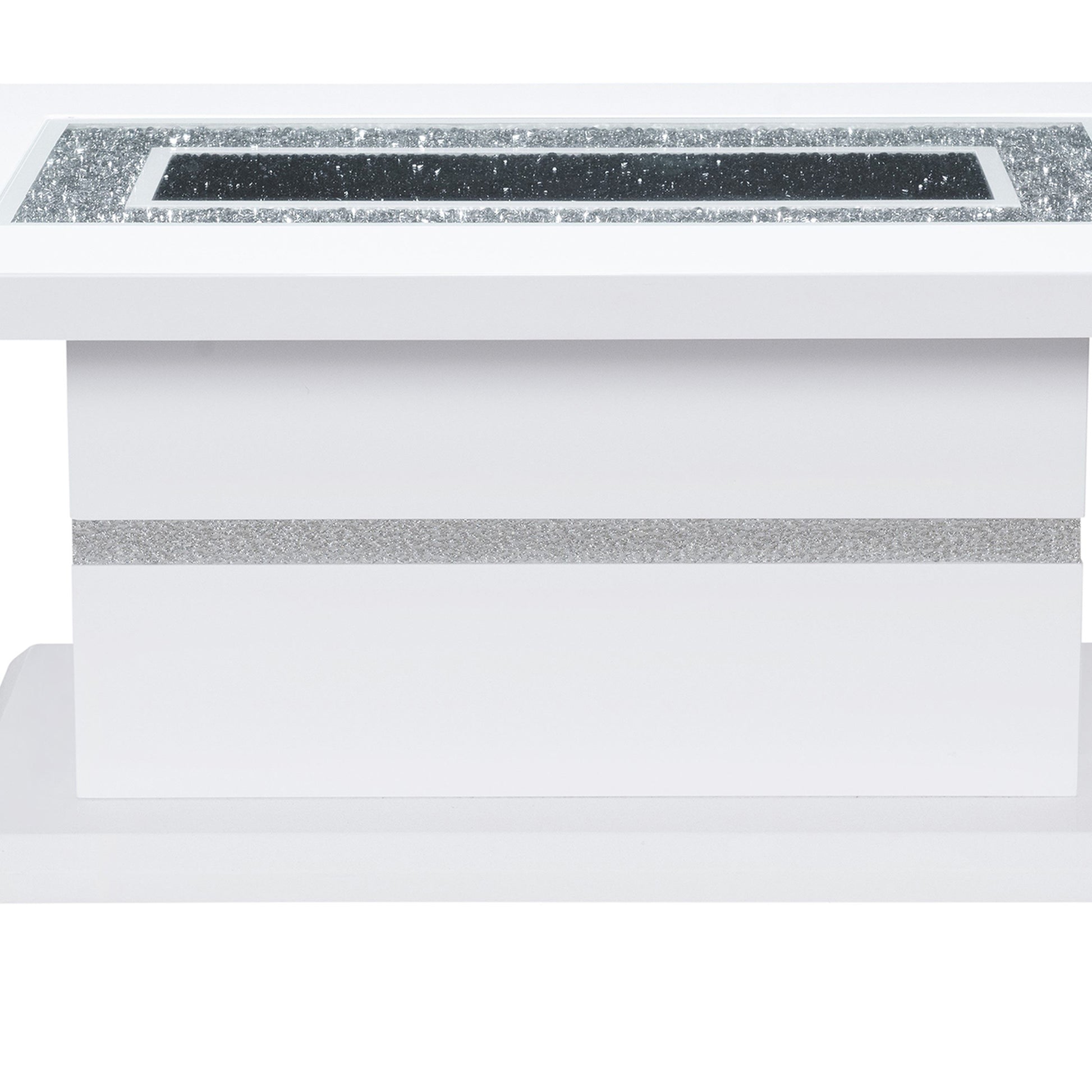 Ariya White Console Table White Rubber Wood