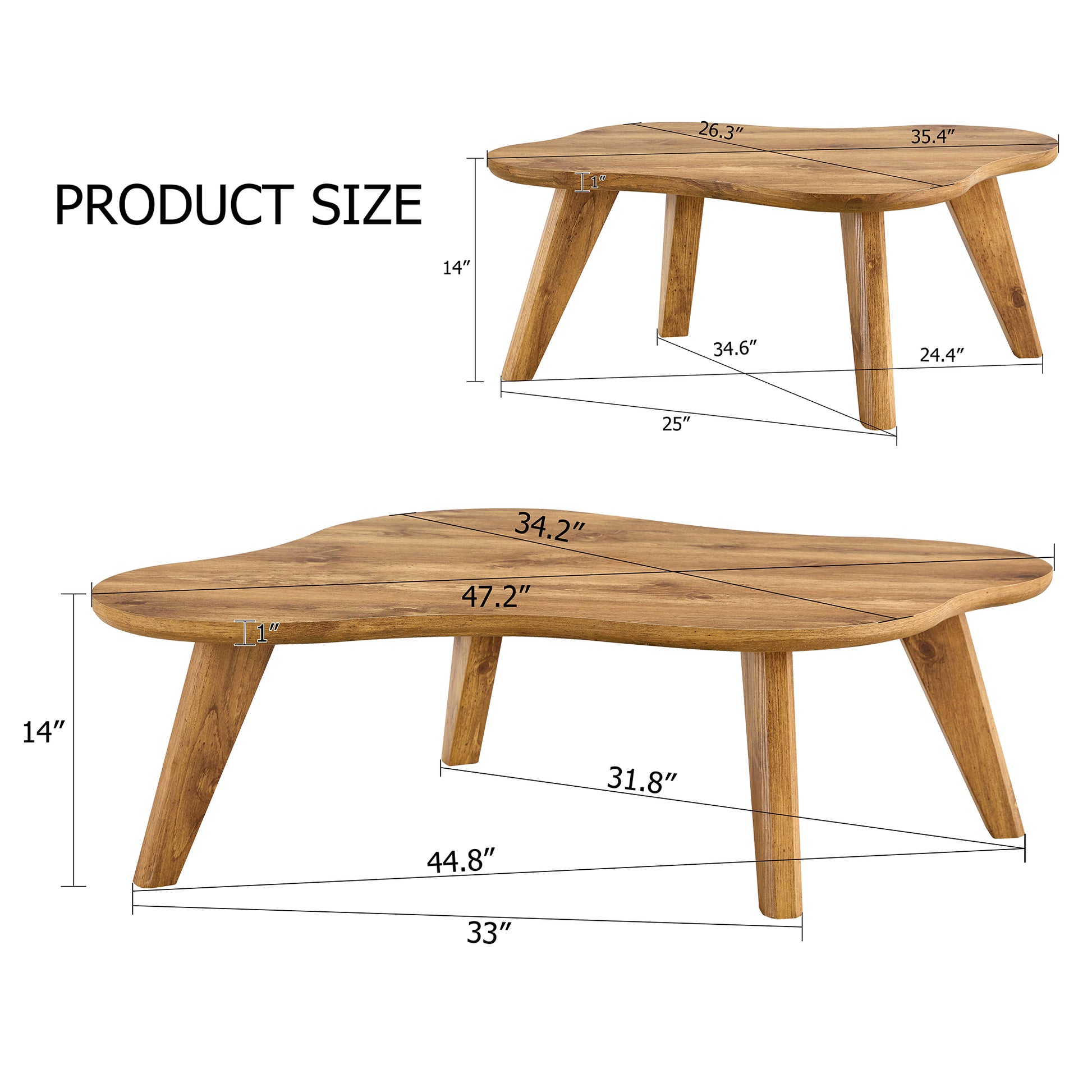 Modern Minimalist Wood Color Table Top Coffee Table. Log Style Coffee Table.Cloud Shape Gives You A Experience, Computer Desk. The Game Table. Suitable For Dining And Living Rooms. Wood Mdf
