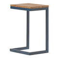 Accent Table Medium Antique Natural Nature Rectangular Wood Metal