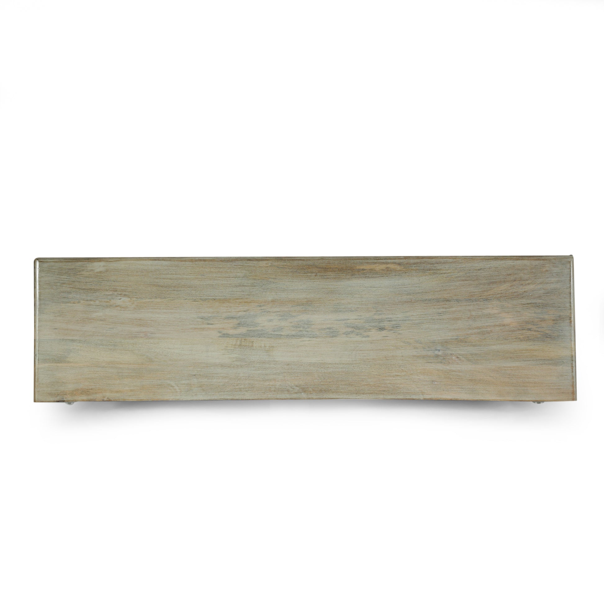 3 Drawer Sideboard Antique White Wood