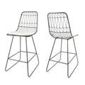 Niez Counter Stool Grey Ivory Iron