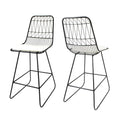 Niez Counter Stool Black Ivory Iron
