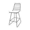 Niez Counter Stool Black Ivory Iron