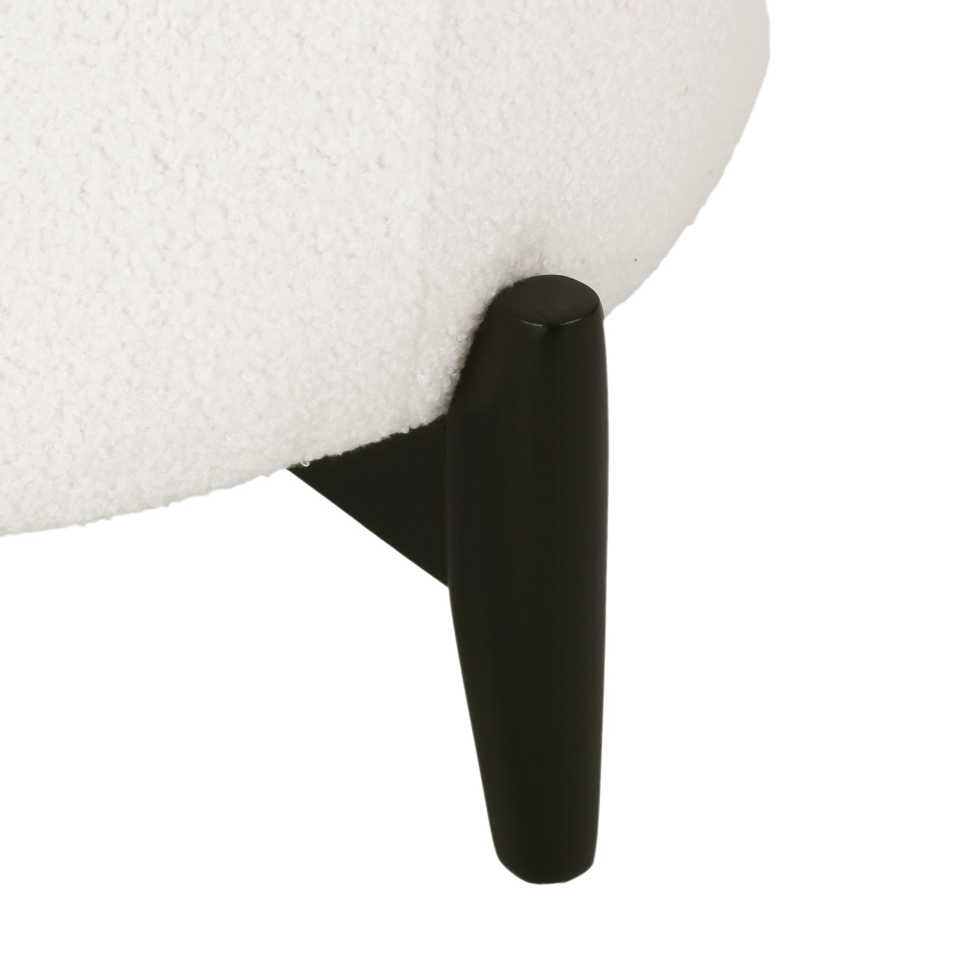 Club Chair White Fabric