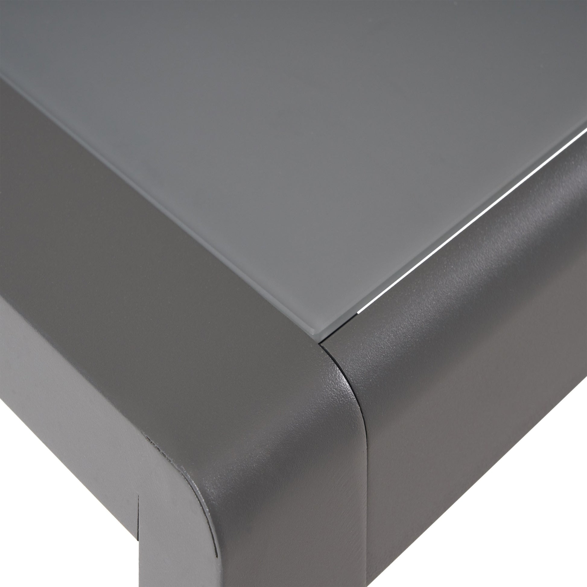 Cape Coral Side Table Grey Aluminium