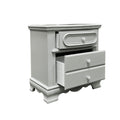 Flora Nightstand, Gray Finish Bd02205 Gray Wood