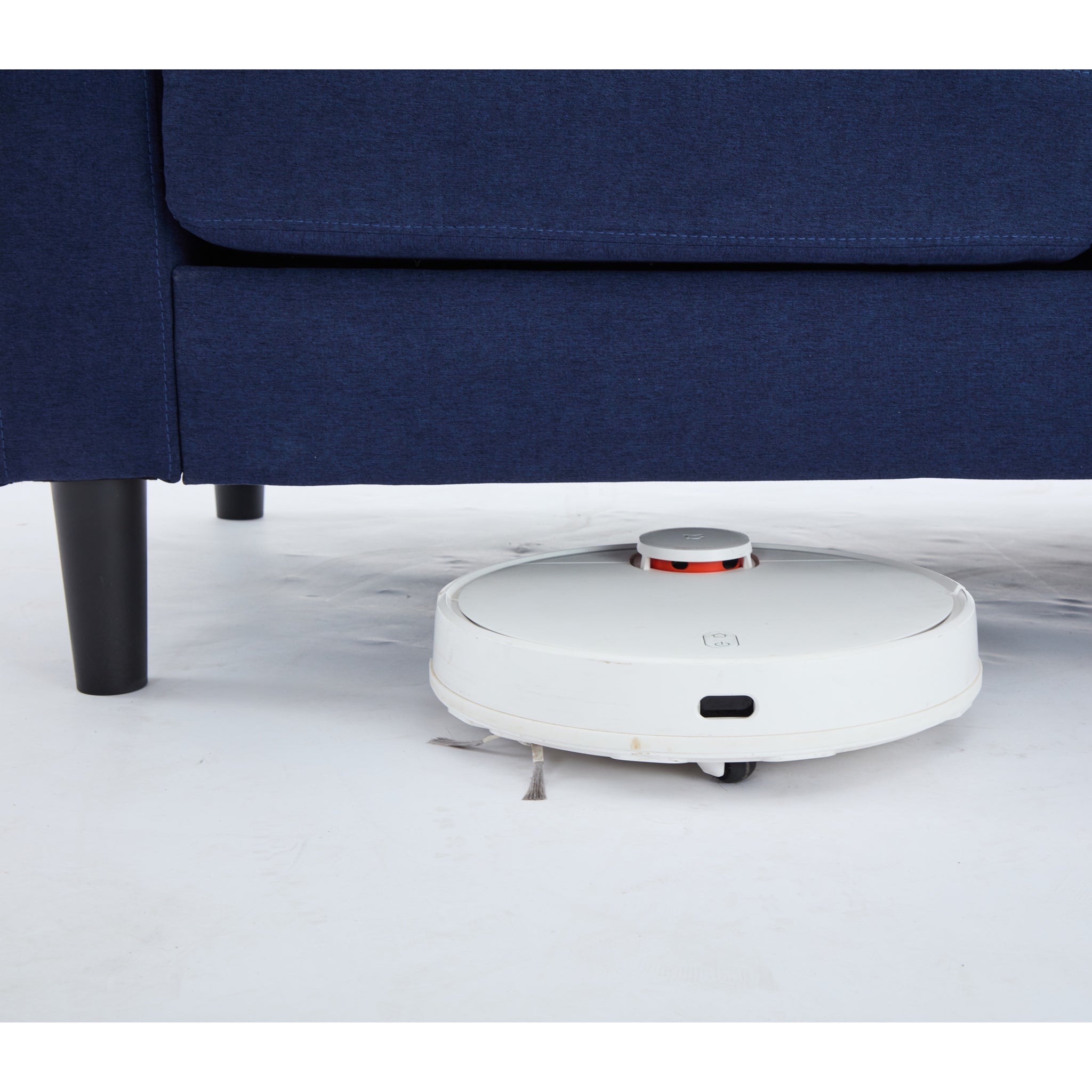 Blue Color Knock Down 3 Seat Combo Sofa With Storage Ottoman For Living Room Apartment Bedroom And Compact Room,Room, Upholstered Sectional Couch, L Shaped Bench With A Footrest, A Individual Stool White Wood Primary Living Space Heavy Duty Pine 3 Seat