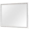 Almera Glitter White Mirror White Rubber Wood