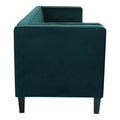 3 Seater Sofa, Upholstered Tufted Coach, Velvet Sofa, Green Frosty Green Velvet 3 Seat
