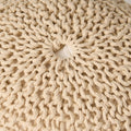 Hazel Pouf Ivory Cotton