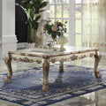 Gold Patina And Bone Coffee Table With Claw Leg Gold Primary Living Space Traditional Rectangular Solid Wood Mdf